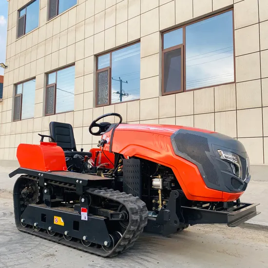 New Listing Rotary Tiller 50 HP Water and Drought Control System Telecontrol Crawler Rotary Tiller Farm Garden Rotary Tiller