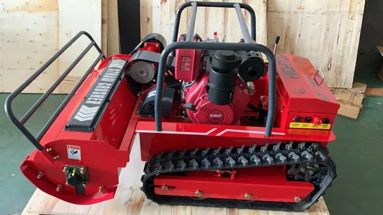CE EPA Diesel Gasoline Engine All Terrain Grass Cutting Machine Agriculture Crawler Remote Control Robot Self Propelled Lawn Mower 