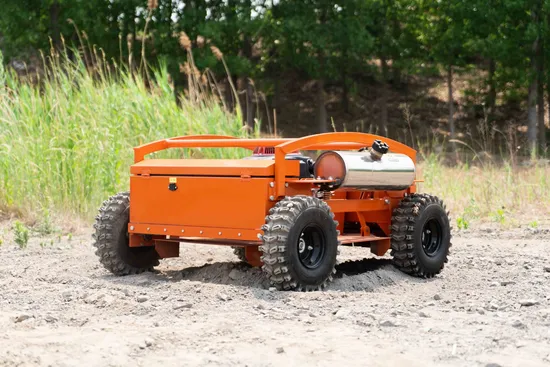 Cheapest New Design Robot Lawn Mower Grass Cutter Machine Wheeled Remote Control Lawn Mower Flail Mower 