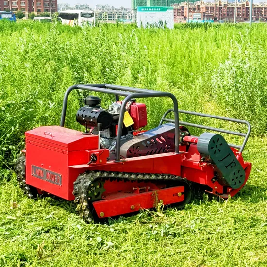 Crawler Metal Grass Cutting Lawnmower Remote Control Blade Rotary 